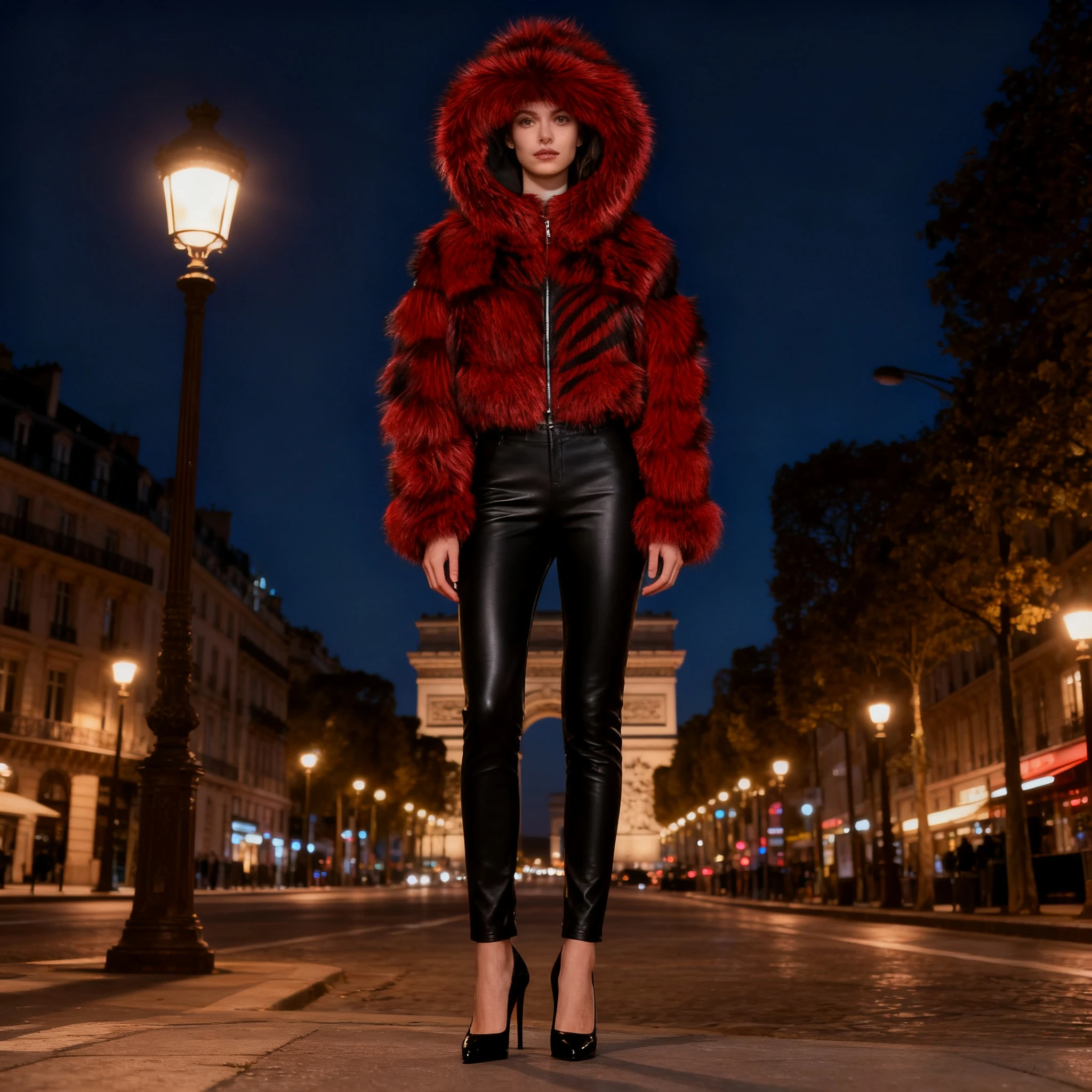 فو الفراء معاطف قصيرة النساء معطف دافئ سميك مقنعين المفتوحة غرزة العادية فروي Y2k الشارع الشهير عادية أنيقة لصق الخريف الشتاء #2