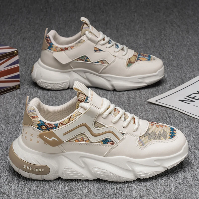 ML2025 chaussures de loisir à la mode chaussures en tissu respirant mâle pop sport papa chaussures