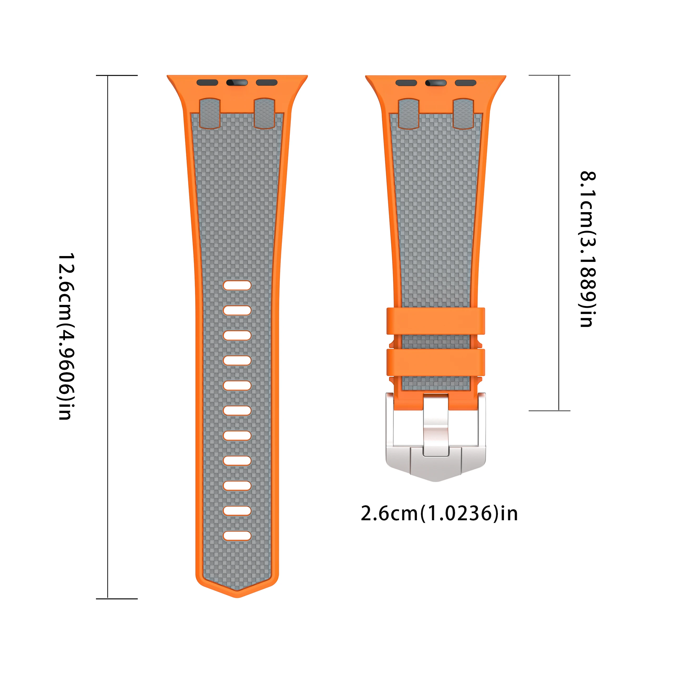 Apple Watch用ソフトシリコンストラップ,ラバースポーツストラップ,iwatchシリーズ8, 7, 6, 5, 4,se,49mm, 45mm, 44mm, 42mm