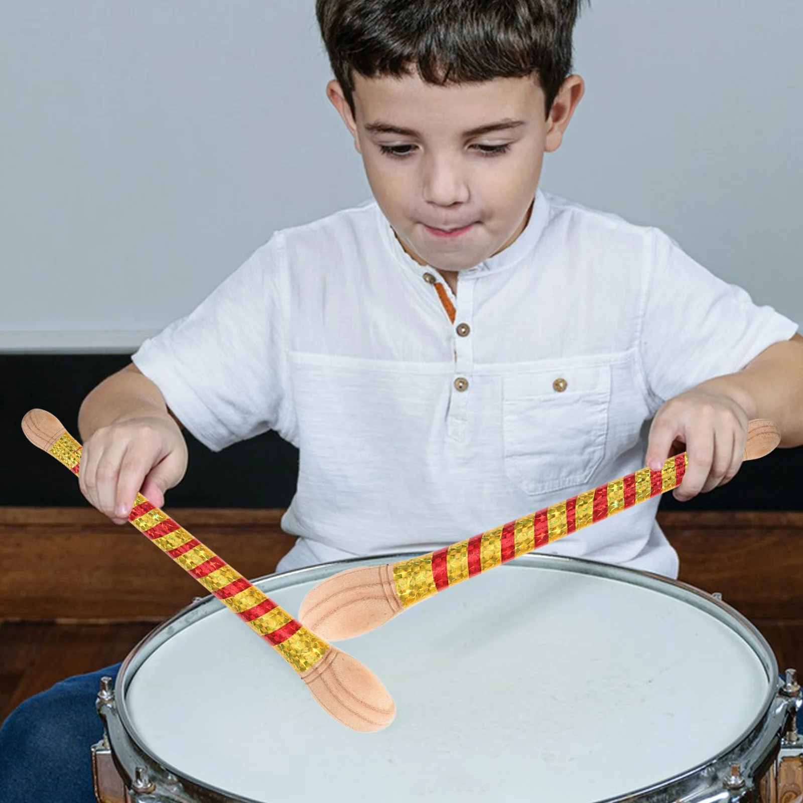 

2 Pcs Locust Wood Drum Stick Air Drumsticks Beginner for Electronic Wand Plastic Colored Bamboo Adults