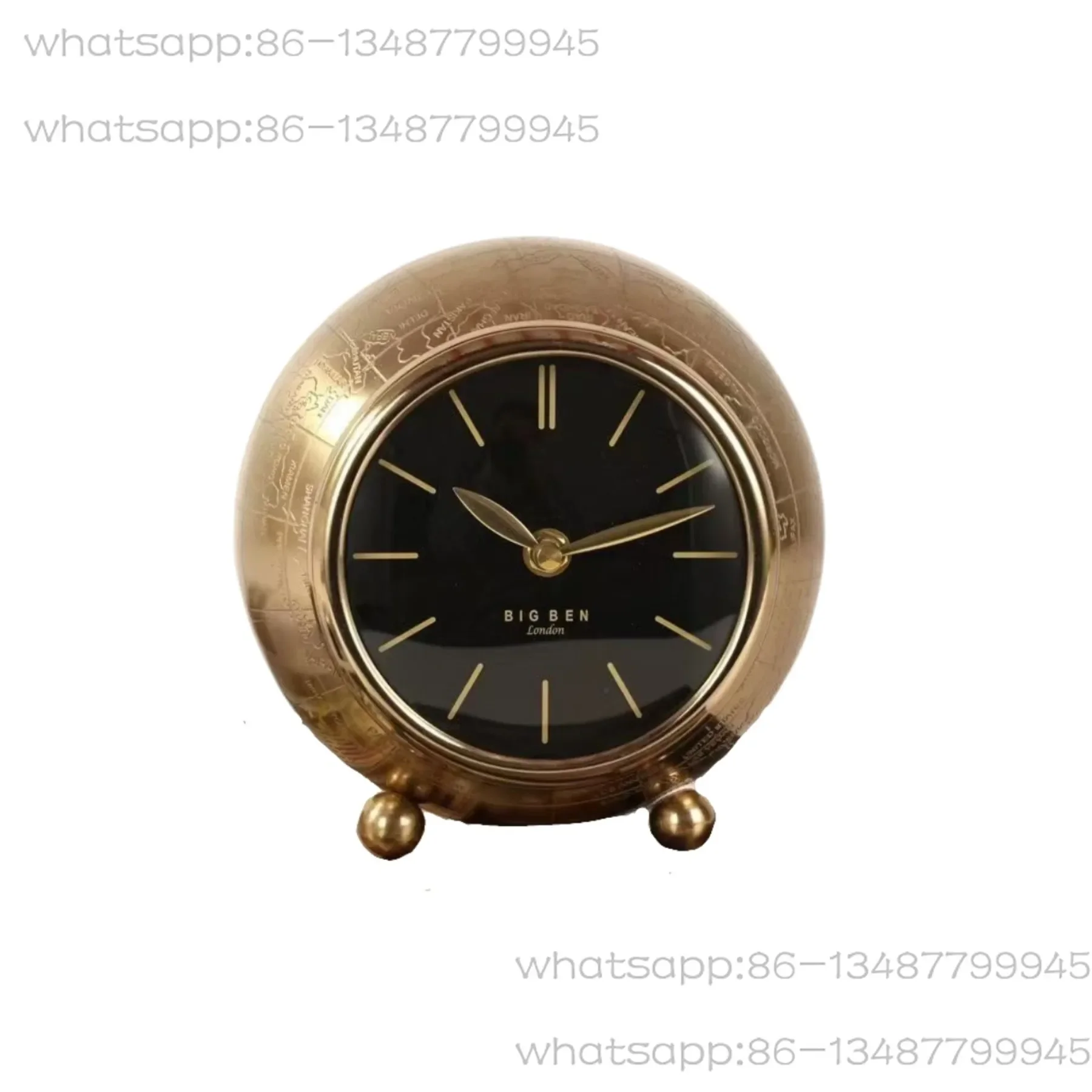 Imported retro desktop entrance art ornament decorative table clock personalized handmade