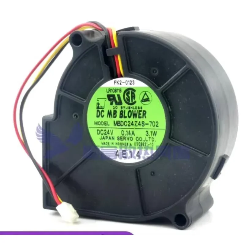 

Ltsf For SERVO MBDC24Z4S-702 DC 24V 0.14A 75x75x30mm 3-Wire Server Cooling Fan 7cm