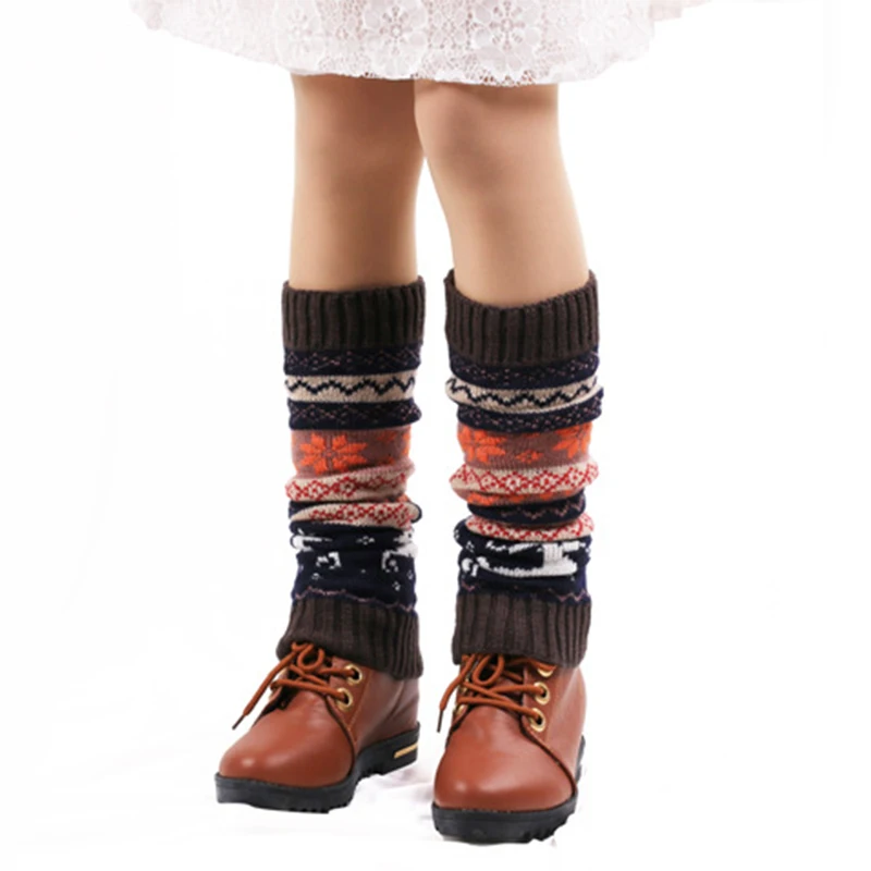 Leg Warmers Womens Kawaii style Boots Y2k Accessory Winter Ankle Warm Thermal Ladies Wool Boot Socks Female Gaiter Christmas