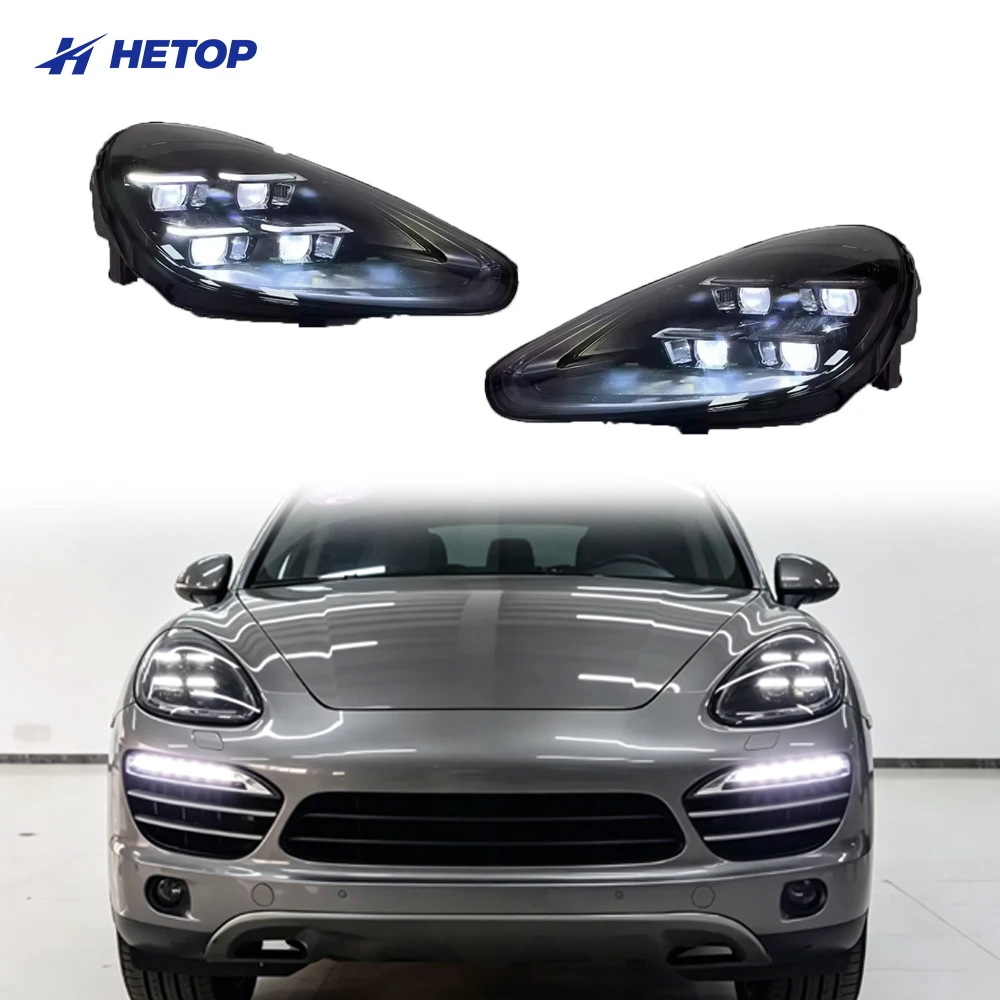 

HETOP for Cayenne 958.2 Headlights 2015-2018 LED Head Lamp High-quality Hot Selling Plug and Play DRL for Porsche