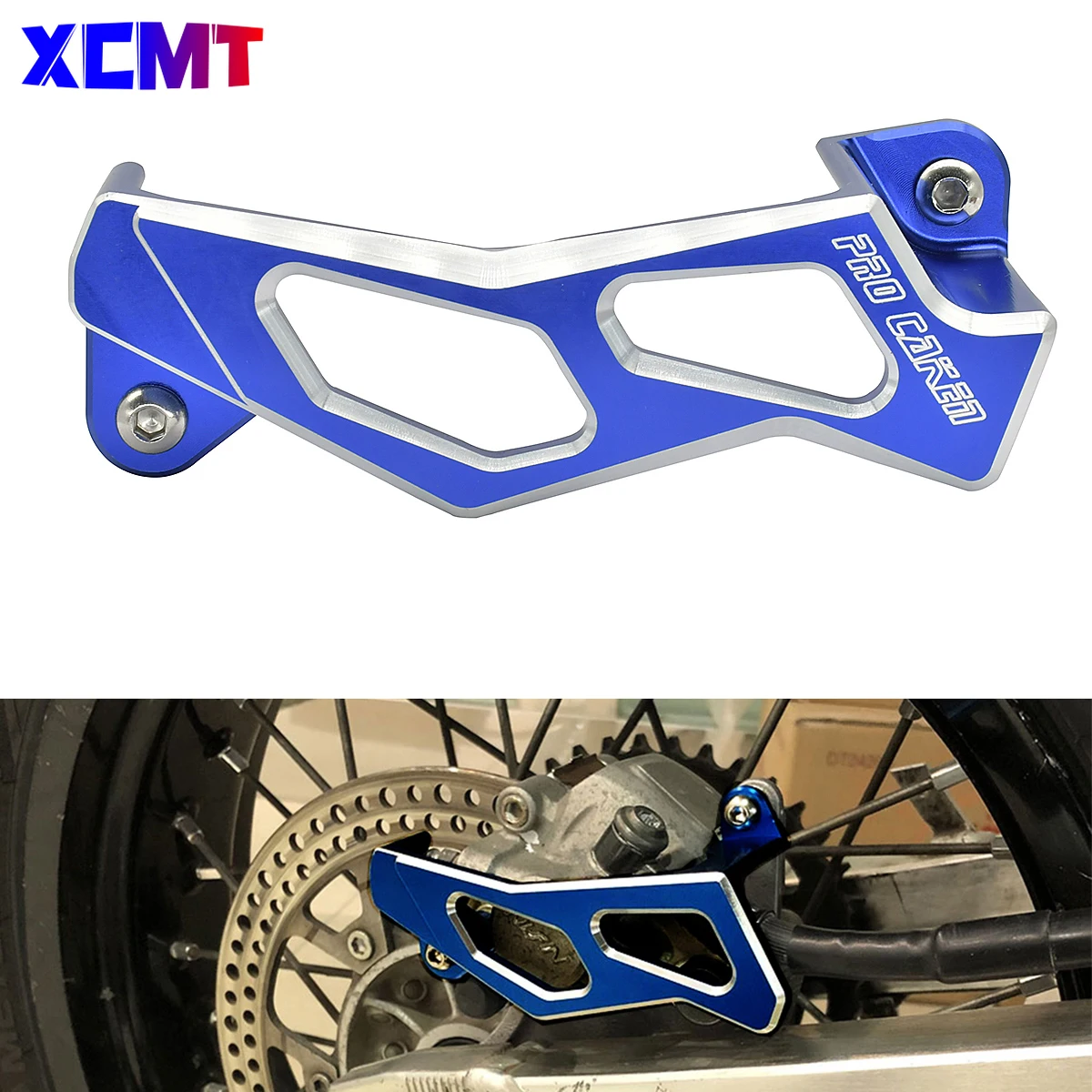 

CNC Aluminum Rear Brake Caliper Guard Protector Cover For Yamaha YZ125 YZ250 YZ250F YZ450F YZ250FX YZ450FX WR250F WR450F YZ X F