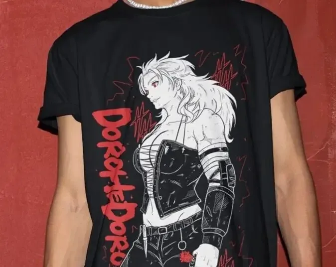 2026 Summer New Men Women Fashion Cotton Oversized T-shirt Unisex Dorohedoro Noi Anime T-shirt Nikaido Kaiman Manga T-Shirt Y2K
