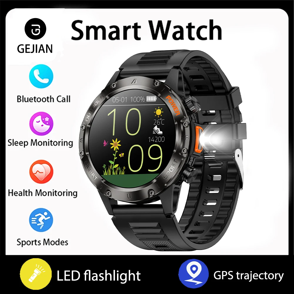 

Новые умные часы 1,46 дюйма 360*360 HD с полным сенсорным экраном, мужские GPS-отслеживание сердечного ритма BT Call IP68, водонепроницаемые женские умные часы