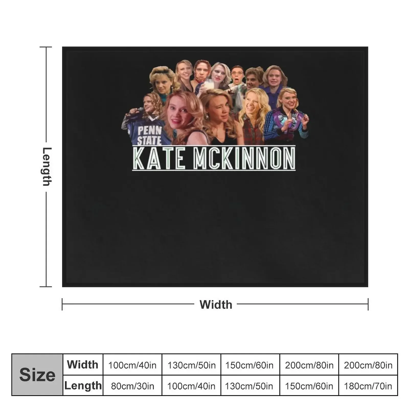 Kate Mckinnon 8 Tee Shirt Throw Blanket For Baby Flannels Thermal Blankets