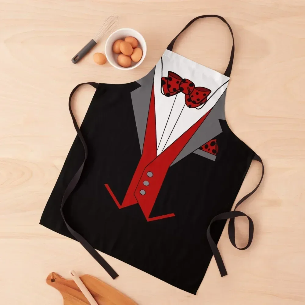 Tuxedo with bow tie Apron christmas decoration Customizable Woman Hairdresser Apron