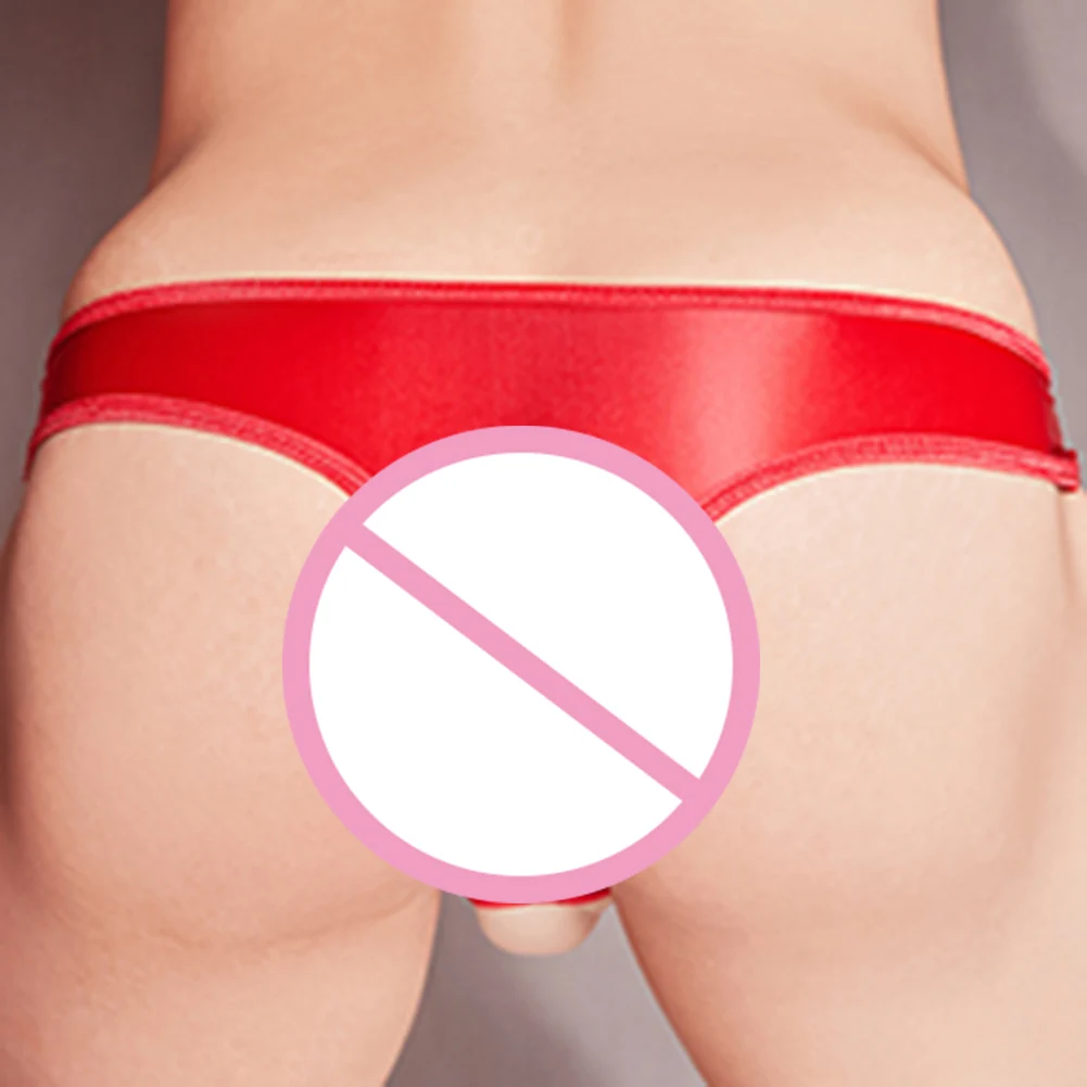 ملابس داخلية مثيرة للرجال لامعة منخفضة الارتفاع ثونغ ملابس داخلية مثيرة للرجال ملابس داخلية مرنة للمثليين سراويل داخلية صيفية للرجال بدون خياطة #6