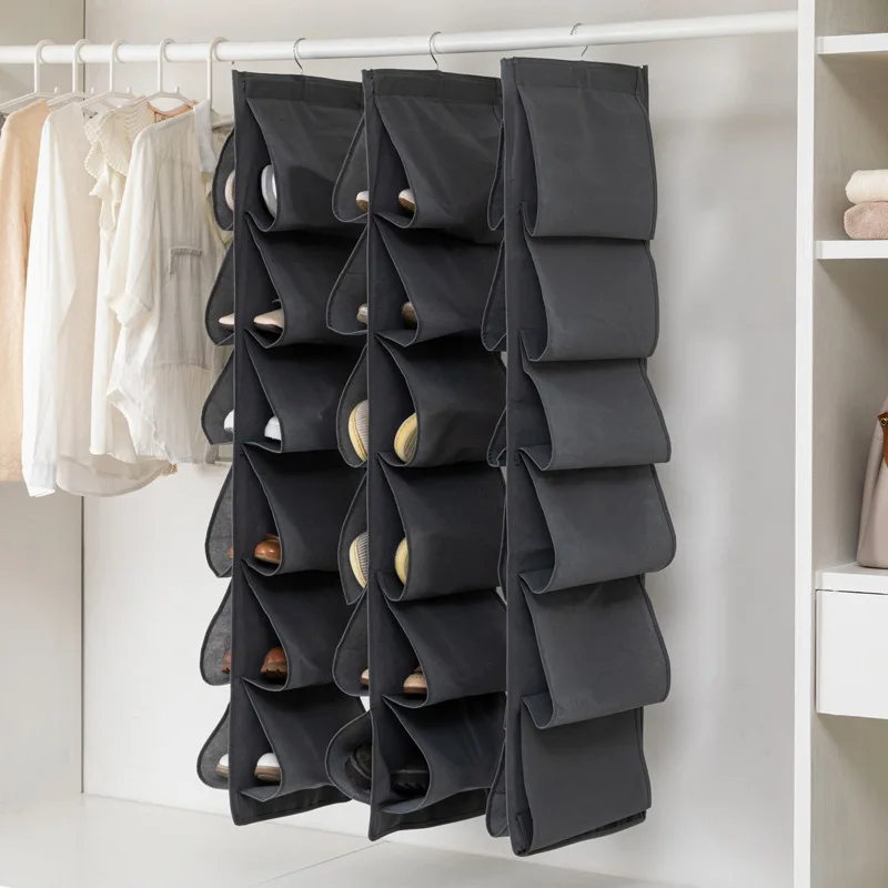 Hanging Pocket organizer for shoe Three-dimensional storage hanging bag Shoes organizer for wardrobe Storage shoes in the closet