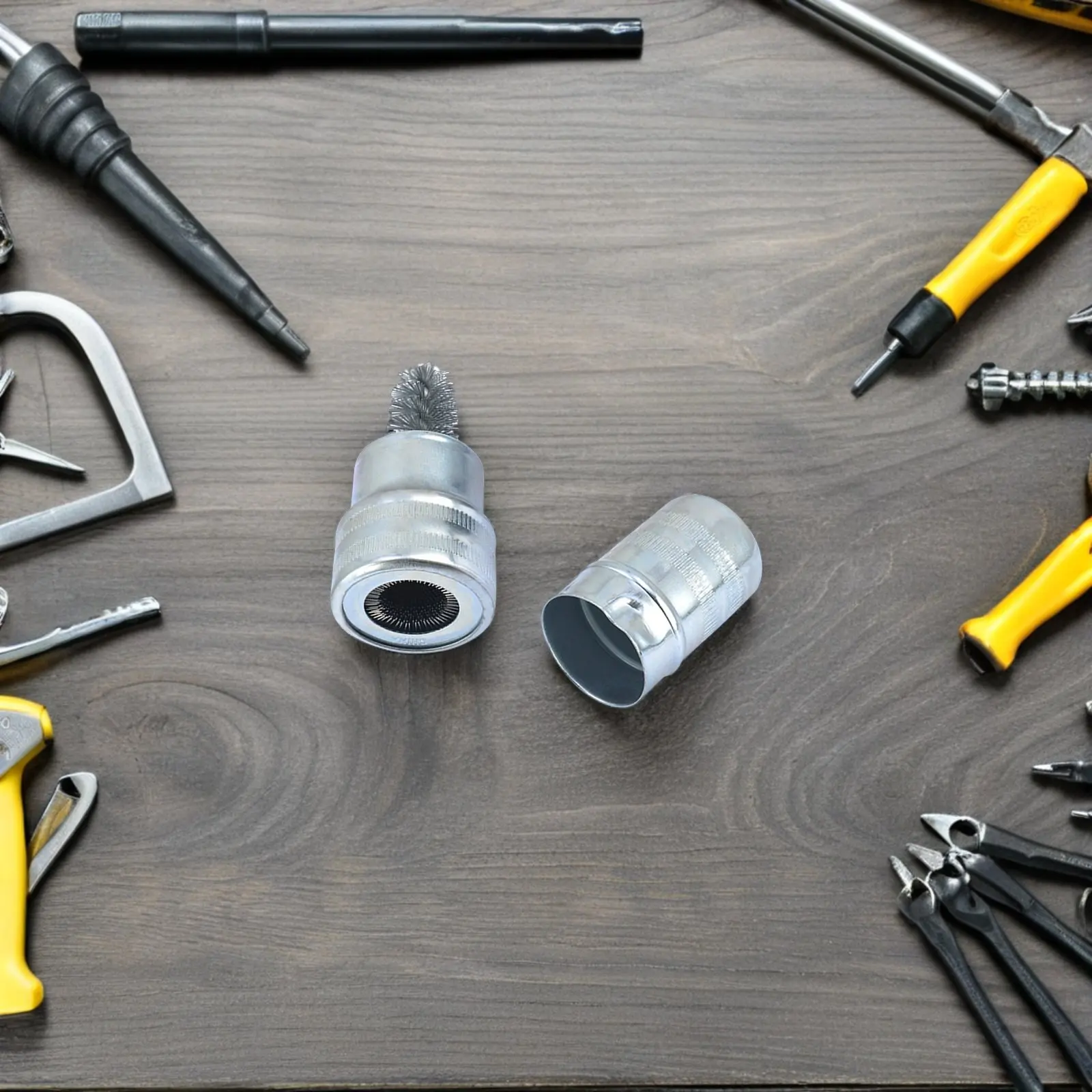 

Набор из 1 щетки для чистки клемм аккумулятора с проставкой, сверхпрочная стальная щетина, для мойки автомобильных аккумуляторов и очистки колесных дисков