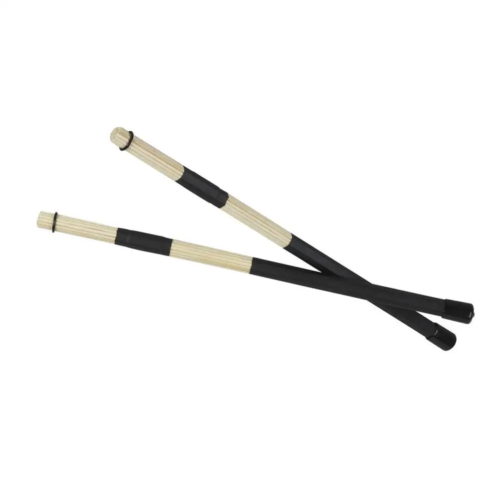 

2pcs Bamboo Sticks Rack Drums Wooden Drum Sticks Beams Instrument Parts Percussion Musical Instrument Accessories (Black)