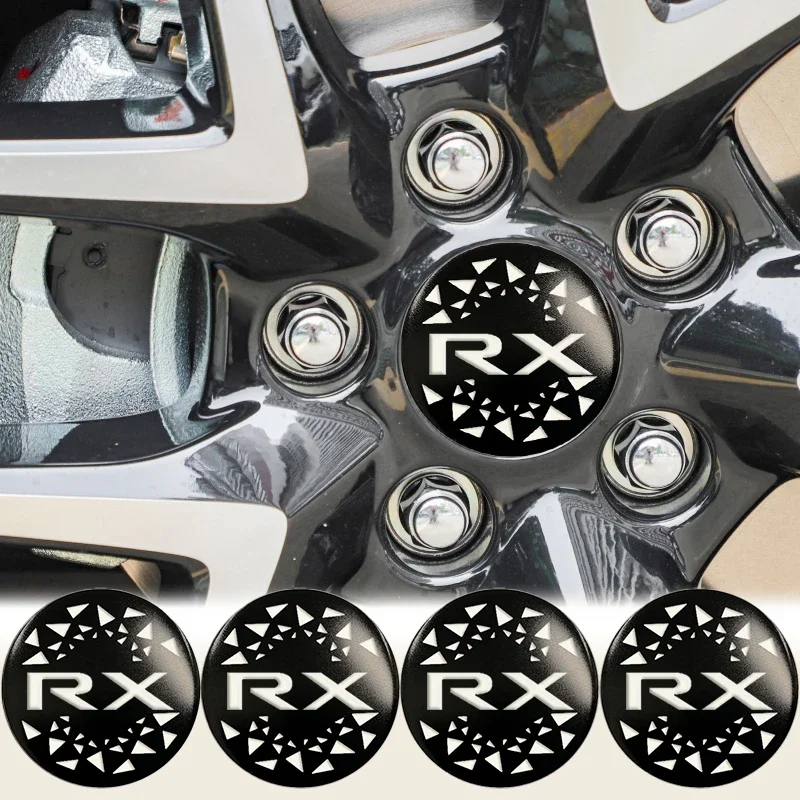 4pcs 56/60/65mm Car Wheel Center Sticker Hub Covers Styling Decoration for RX RX200t RX300 RX350