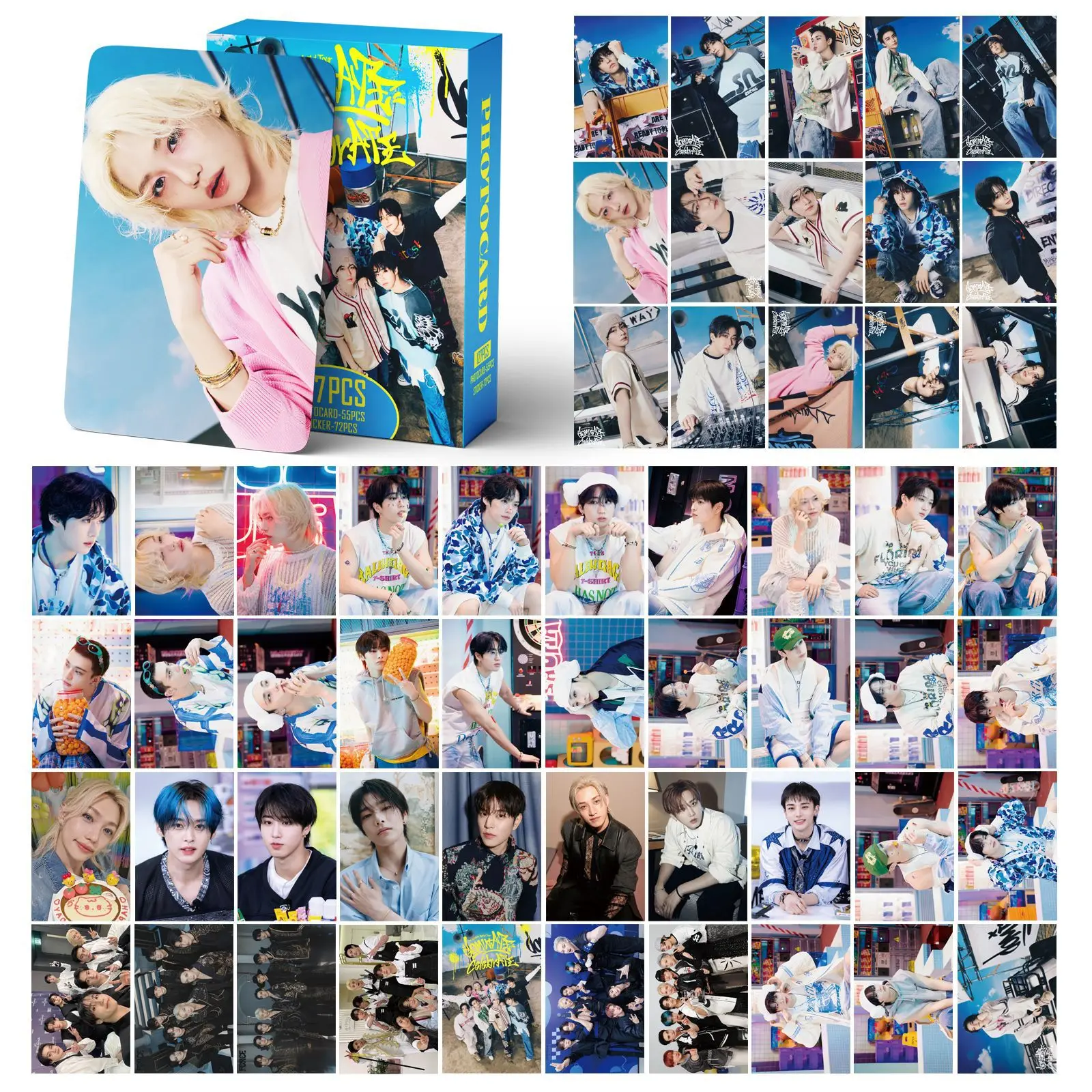 Hot 127pcs/set Idol Kpop World Tour dominATE:celebrATE Photocards Stickers Merch Lomo Cards Photo Card for Fans Collection