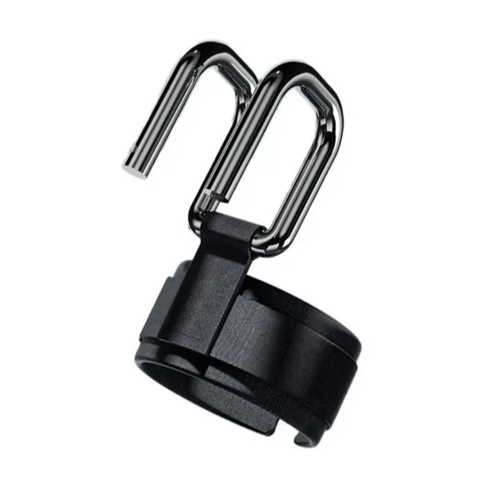 

1 Pair Pull-up Weight Lifting Grip Hook Non-Slip Adjustable Auxiliary Power Wrist Guard Auxiliary Black Steel Hook Grips Strap