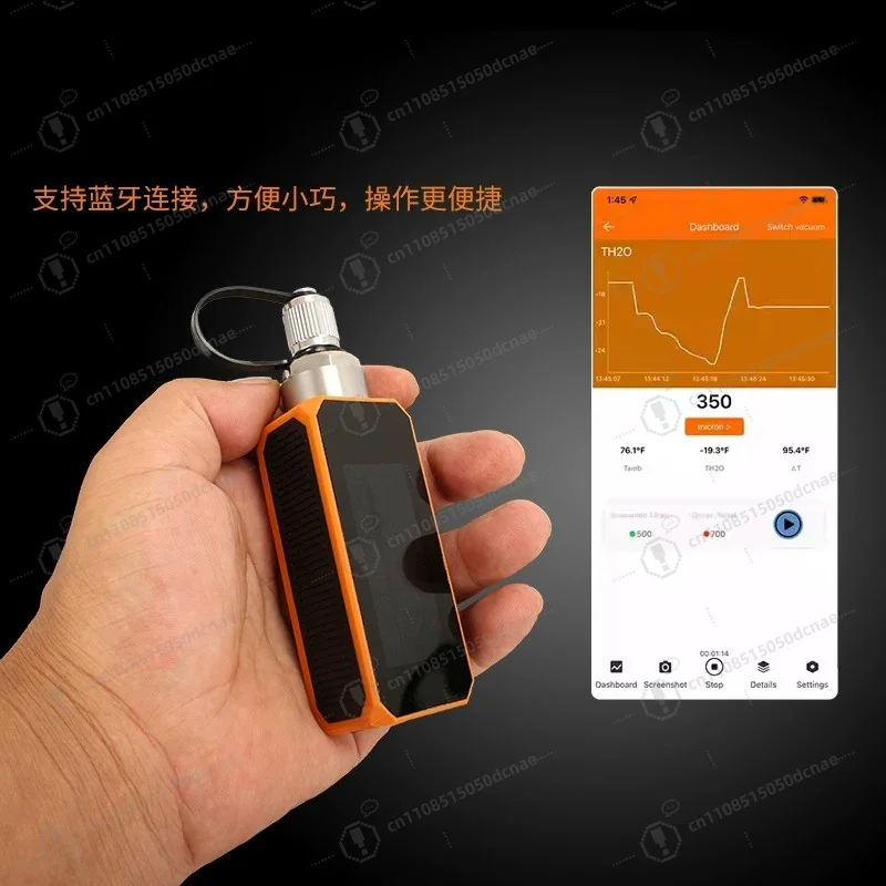 VGW-mini Digital Vacuum Gauge Bluetooth APP Absolute Negative Pressure Meter for HVAC