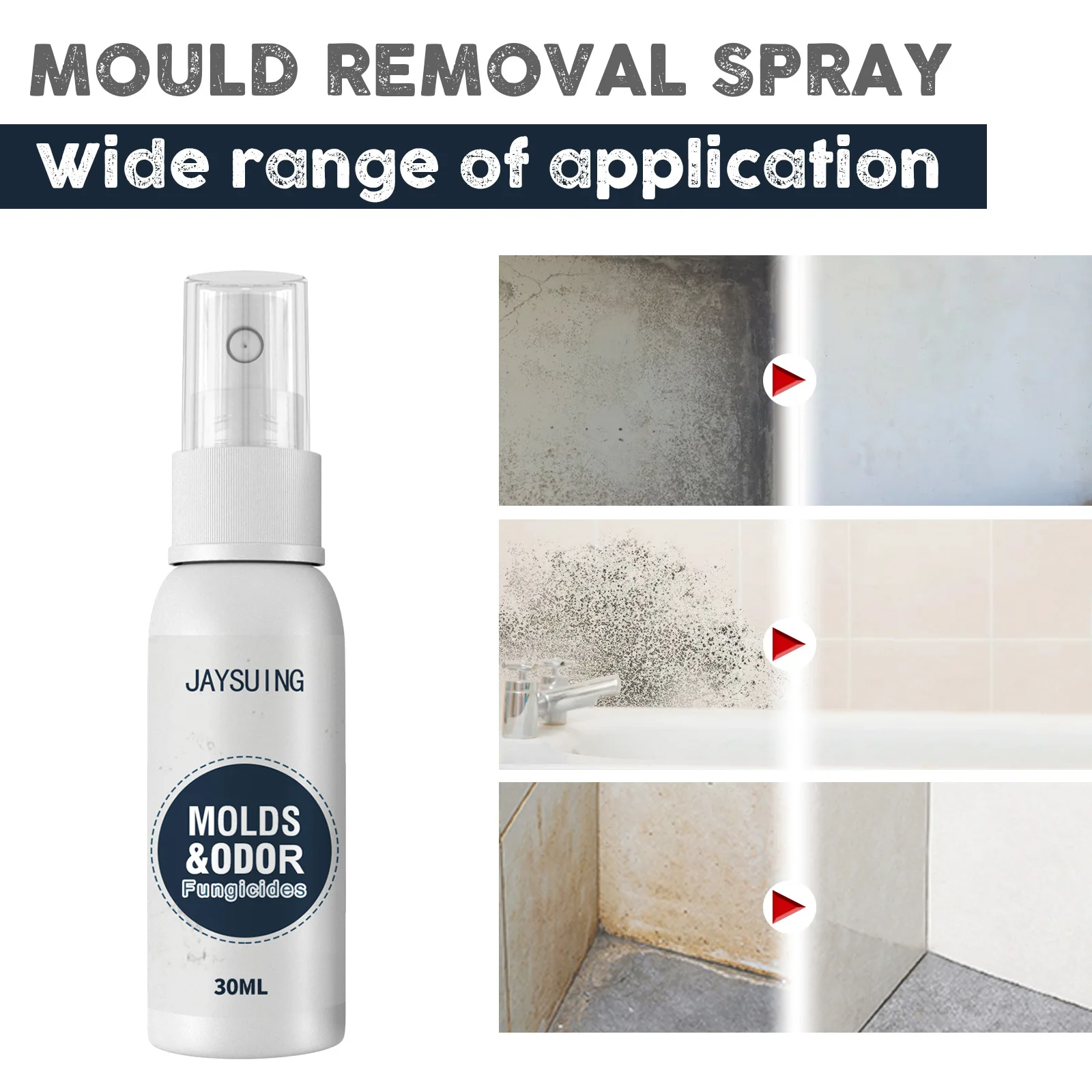 Mold Remover Spray Wall Moldy Removal Anti Mold Stains Toilet Joint Bathroom Kitchen Multi-purpose Cleaner Mildew Cleaning Agent