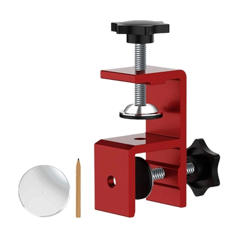 

652F Aluminum Alloy Wardrobe Closing Clip Strips Install Clamp Installation Tool 2pcs for Various Board Types Up to 25mm