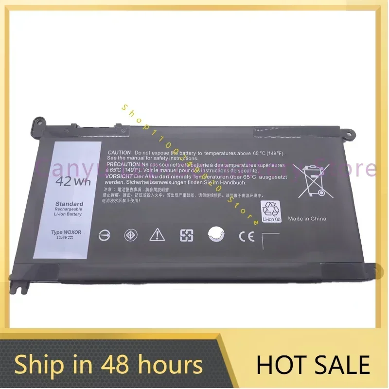 2024 New WDXOR  For  Inspiron 13 5000 5368 5378 7368 14 7000 7560 7460 5567 15MF PRO-1508T FW8KR WDX0R T2JX4 Laptop battery