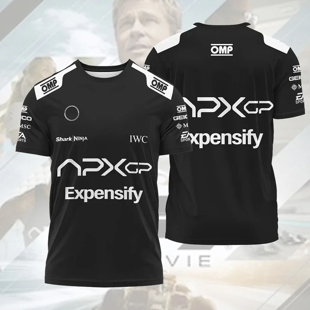 

New Brad Pitt Movie 3D Print T-shirt Men's Outdoor Sports Comfortable Motot Shirt Harajuku Street Round Neck short-sleeve