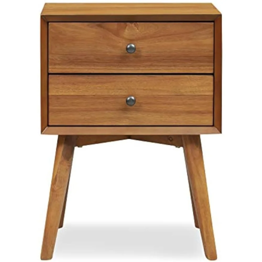 Table de chevet Edgemod Dorsey, marron clair