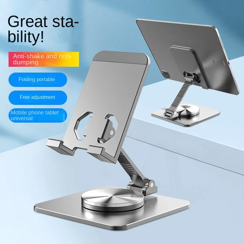 

Rotatable Aluminum Alloy Tablets IPad Mobile Phone Stand Desktop Lazy Adjustable Lifting Support For Smartphone Bracket Grip