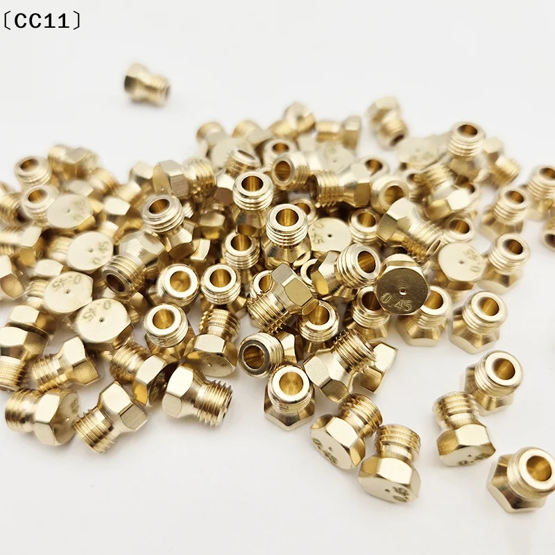 2Pcs Burner Gas Hob LPG- Conversion Kits Jets Brass Nozzle For Kitchen Gas Stove Brass Nozzle Propane Injector Repair Part〔CC11〕