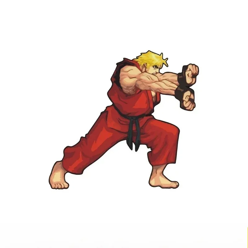 مضحك الإبداعية شارع ممر لعبة ريو كين الماجستير سيارة ملصق استخدام دراجة نارية الثلاجة ملصق حائط من الفينيل الديكور #4