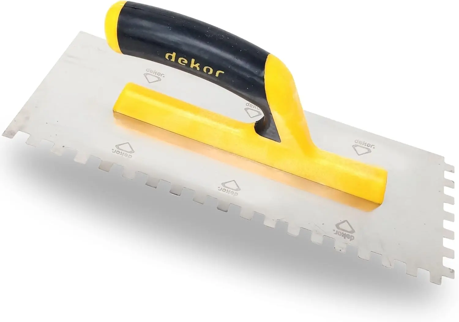 

Квадратная кельма с выемкой 18 x 4,75 дюйма, немецкая нержавеющая сталь, для плитки, бетона и гипсокартона – для самостоятельного и профессионального использования