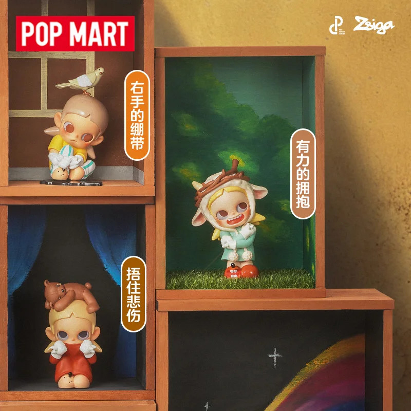 

POP MART Zsiga Let It Be Series слепая коробка Guess Bag Mystery Box Toys Кукла Милая аниме-фигурка Настольные украшения Подарочная коллекция