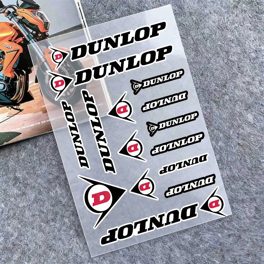 

Светоотражающие наклейки DUNLOP для мотоциклов, 3M, предупреждающие о безопасности в темноте, для шлемов скутеров