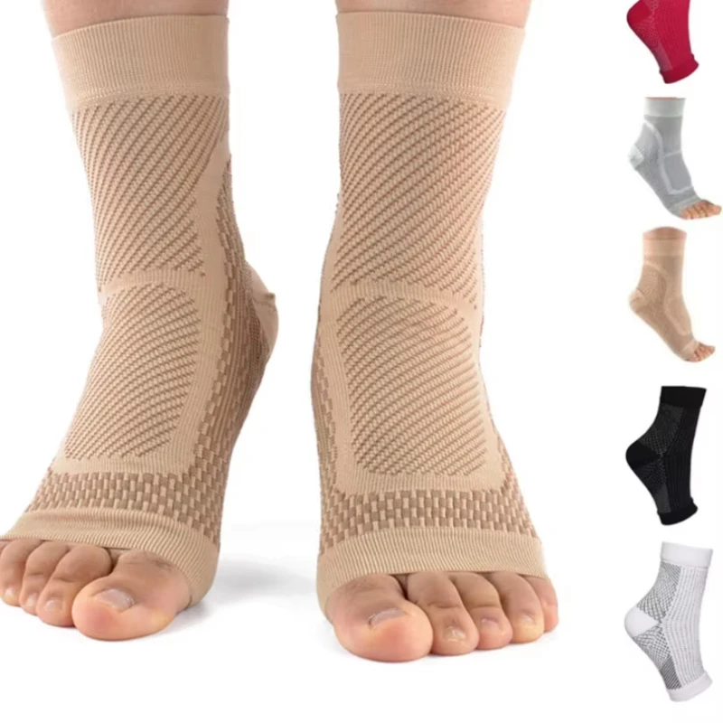 1 Paar Neuropathie-Socken, Knöchelstützsocken und Kompressionssocken für Sehnenentzündungen zur Schmerzlinderung, Knöchel-Kompressionsmanschette gegen Schwellungen