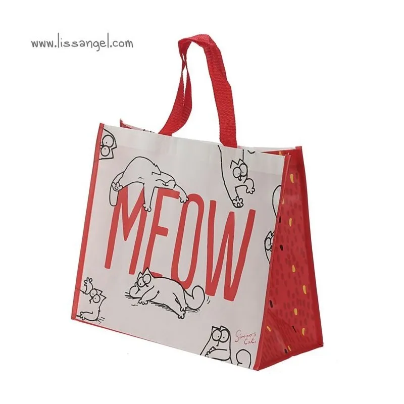 Shopping Bag Durable and reusable - Simon's Cat MEOW - Cat Design