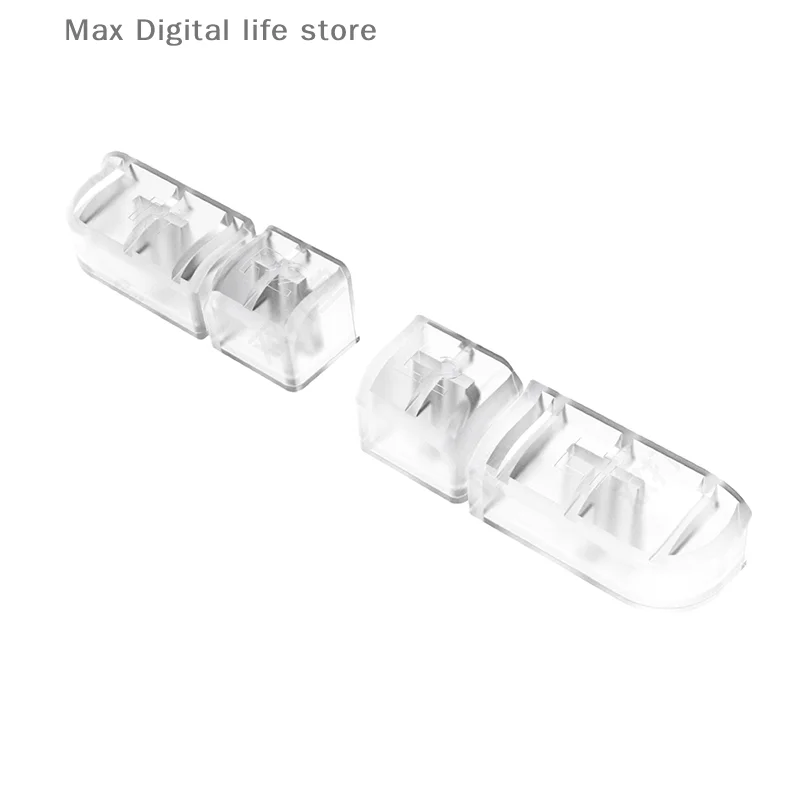 1 conjunto para trimui tijolo transparente volta keycaps conjunto de substituição volta keycaps translúcidos conjunto combinação acessórios do jogo