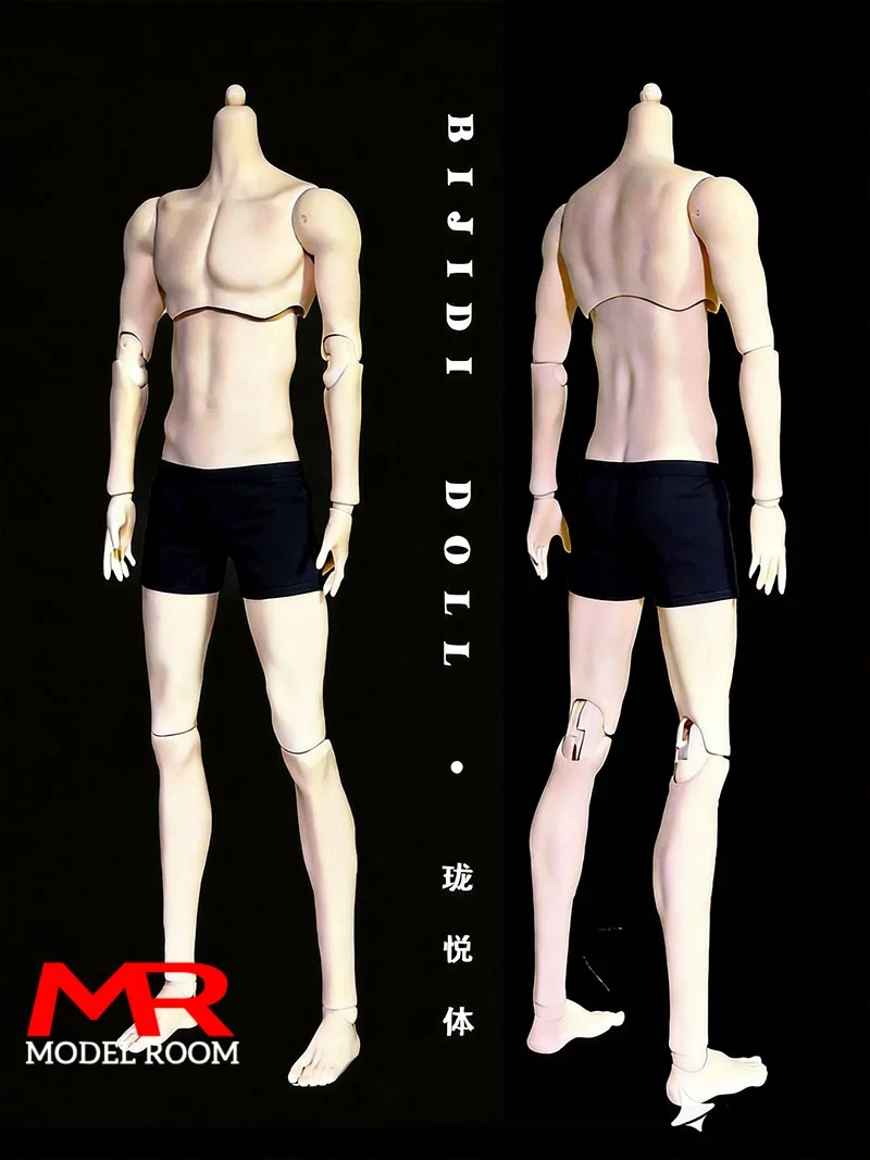 1/4 Scale Male White MJD Doll Joint Body Super Flexible 45cm Articulated Replacement Body Action Figure for DIY Toy