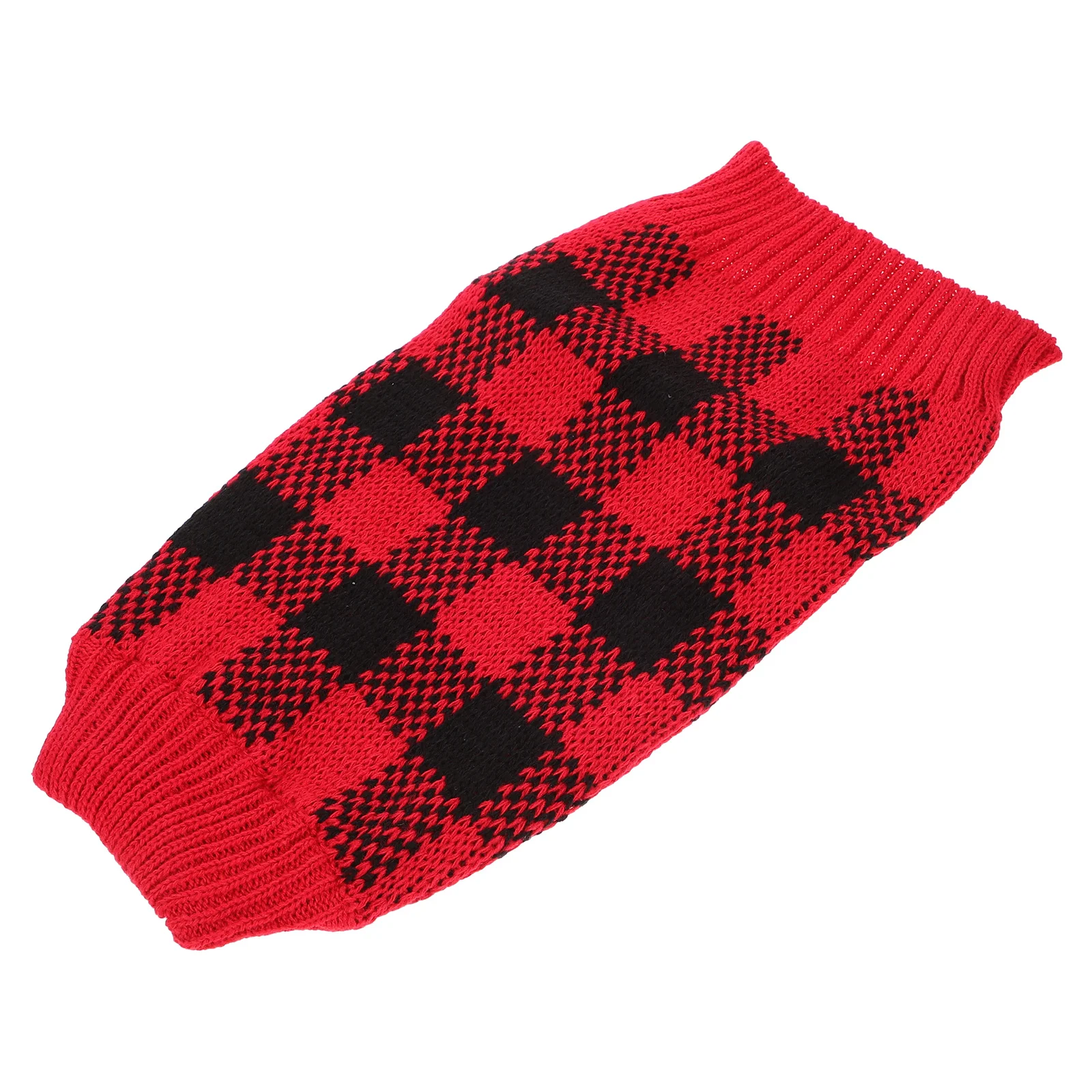 

Pet Sweater For Small Dogs Winter Warm Knitting Dog Clothes High Collar Cozy Plaid Puppy Costume Cute Cartoon Design