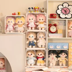 Cotton Doll Blind Box Hand-Made Cabinet Dust-proof Acrylic Transparent Storage Box Plush Toy Display Stand Box Figures Showcase