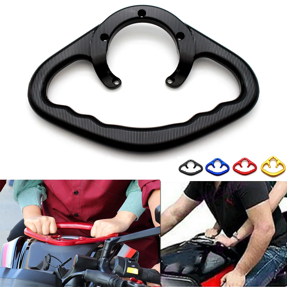 Para Suzuki GSXR GSX-S GSX-R 600 750 1000 GSR: Agarraderas de pasajero para motocicleta, barra de agarre para tanque, asidero de mano, reposabrazos
