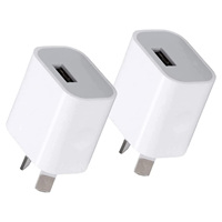 2pcs/5pcs/10pcs AU Plug 5V 2A Interface USB Power Adapter Plug Wall Charger For iPhone Samsung Smart Phone Australia