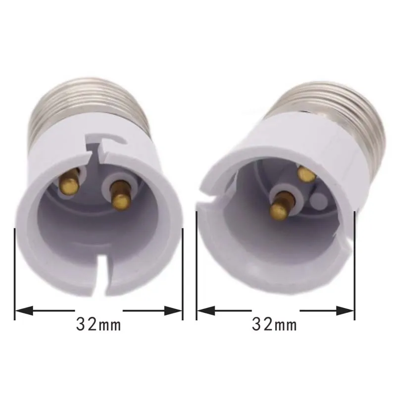 White Black E27 to B22 Led Light Lamp Holder Converter Screw Bulb Socket Adapter LED Saving Light Halogen Lamp Bases 3A 220V