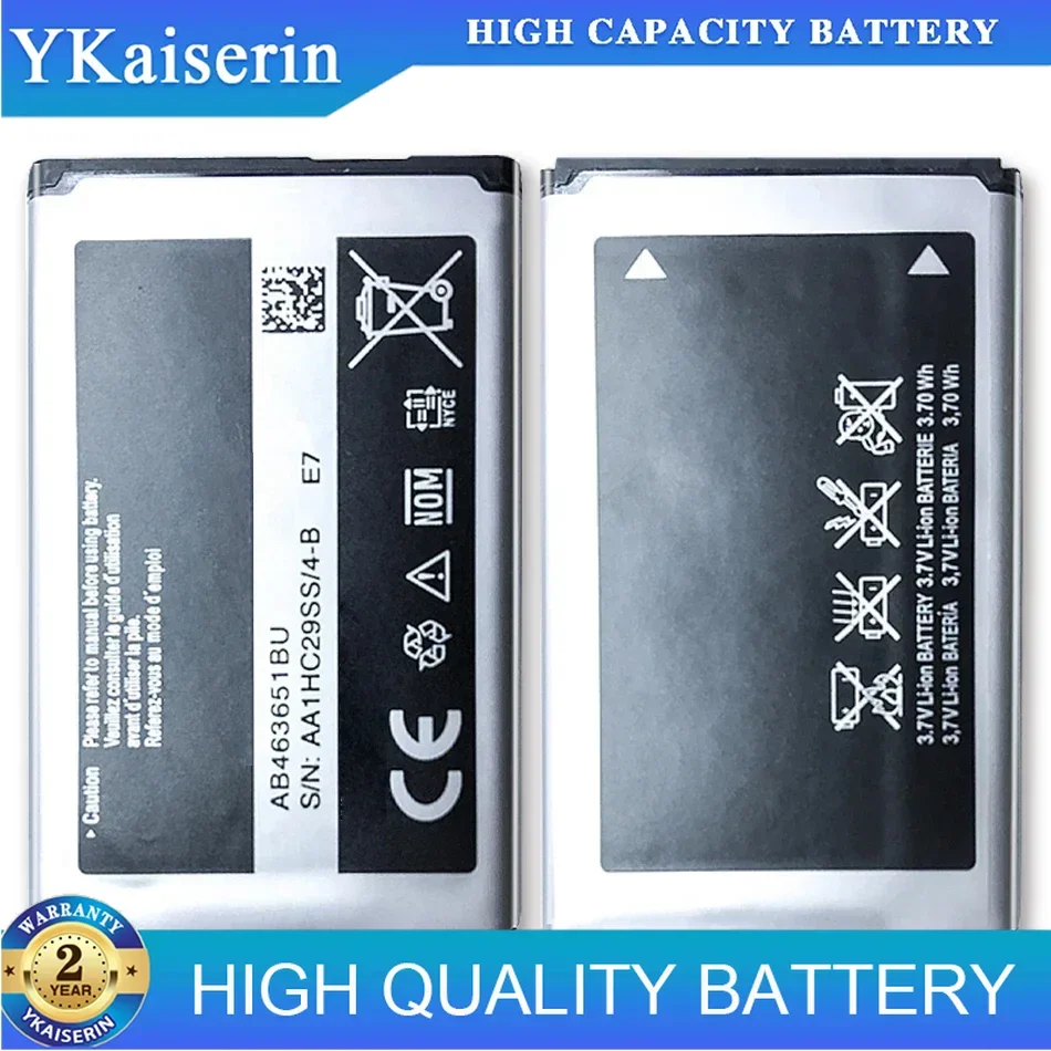 Аккумулятор AB 463651 BU для Samsung W559 S5620I S5630C S5560C C3370 C3200 C3518 J808 F339 S5296 C3322 GT-C3530 S5610