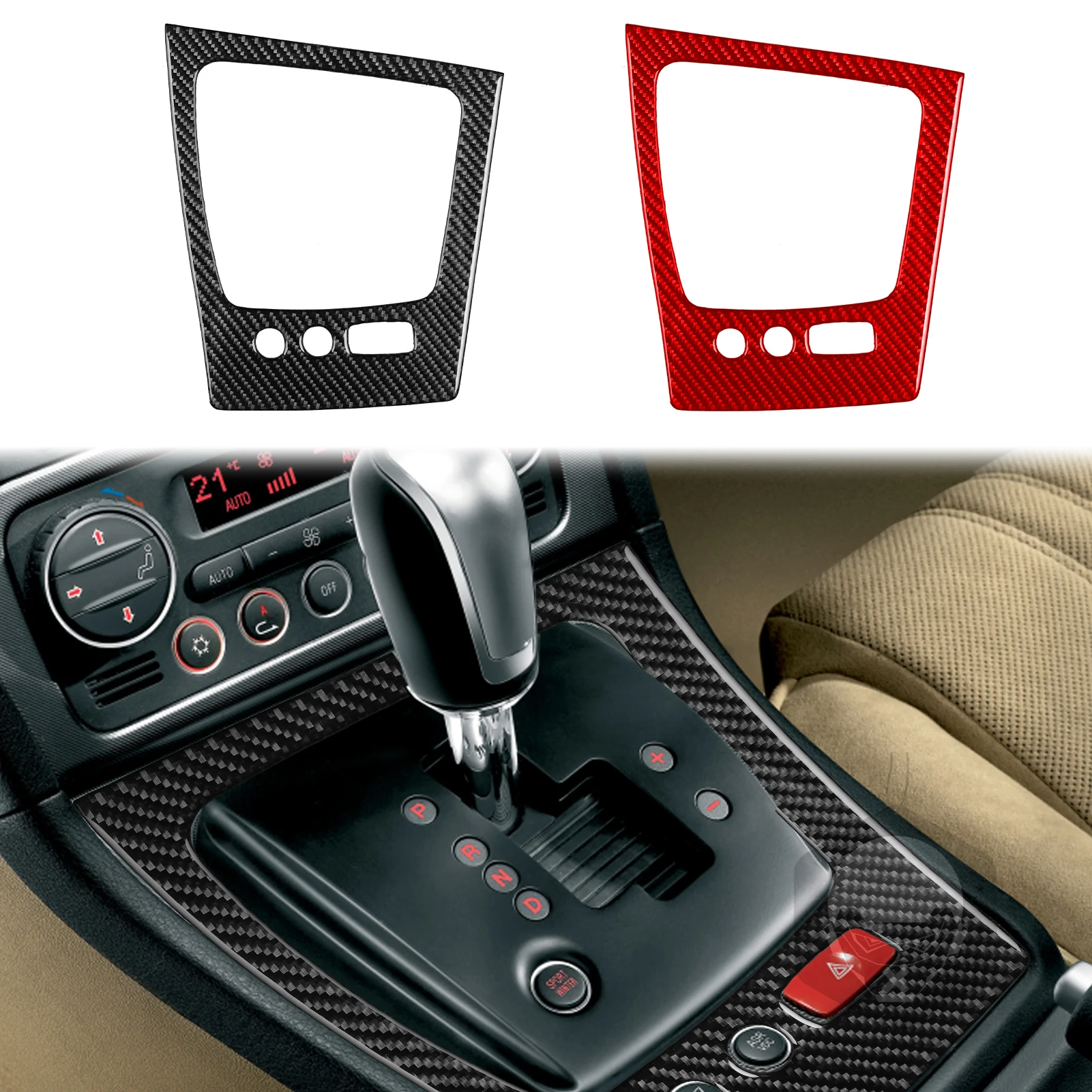 For Alfa Romeo 159 2005—2024 Car Accessories Real Carbon Fiber Gear Shift Panel Outer Frame Cover Trim Decorative Sticker