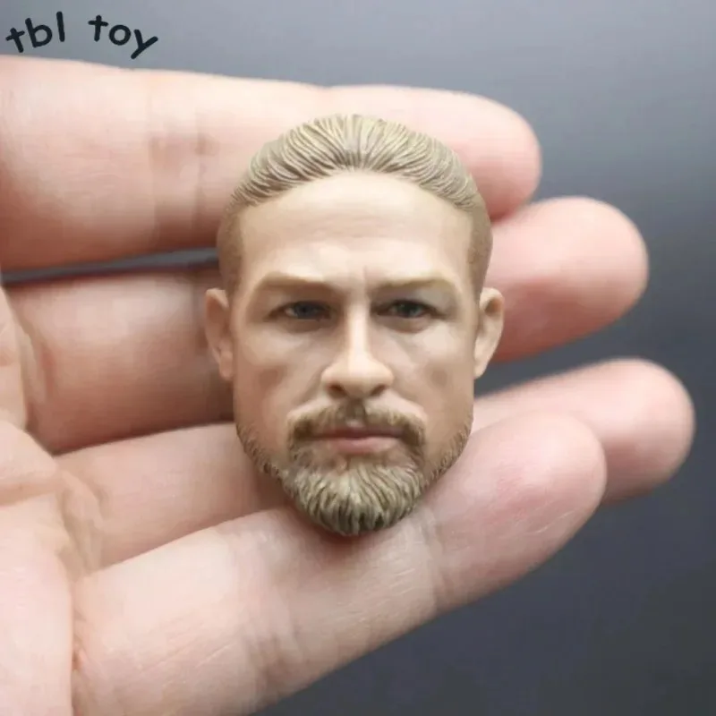 1/6 British Handsome Guy Head Sculpt Male Solider Yellow Hair Model Head Carving Model Toys for 12in Male Solider Action Figure