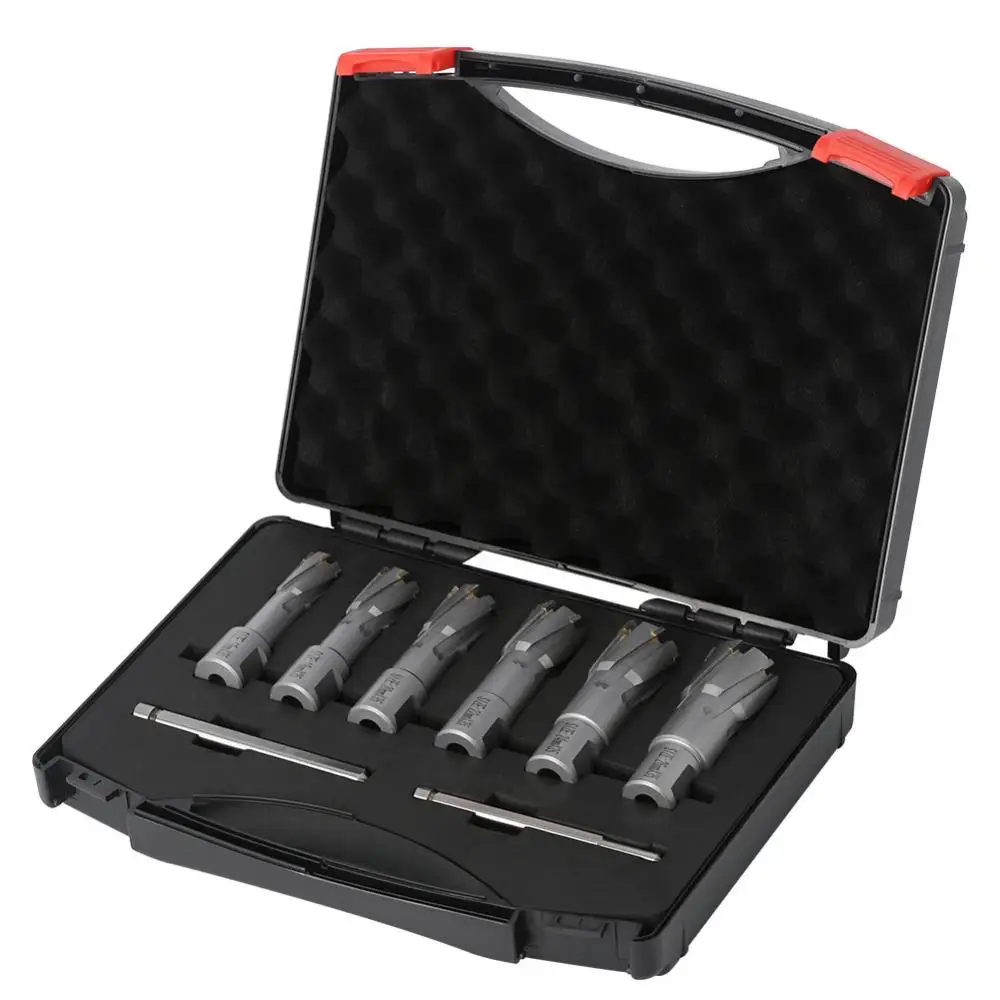 

6Pcs Hard alloy steel hollow drill bit Steel plate Hole saw Hole cutter