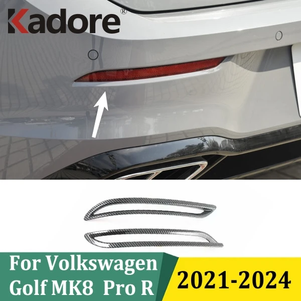 

Для Volkswagen Golf 8 MK8 Pro R 2021 2022 2023 2024 Хромированная крышка заднего противотуманных фар Задняя противотуманная фара Накладка на рамку Автомобильные аксессуары