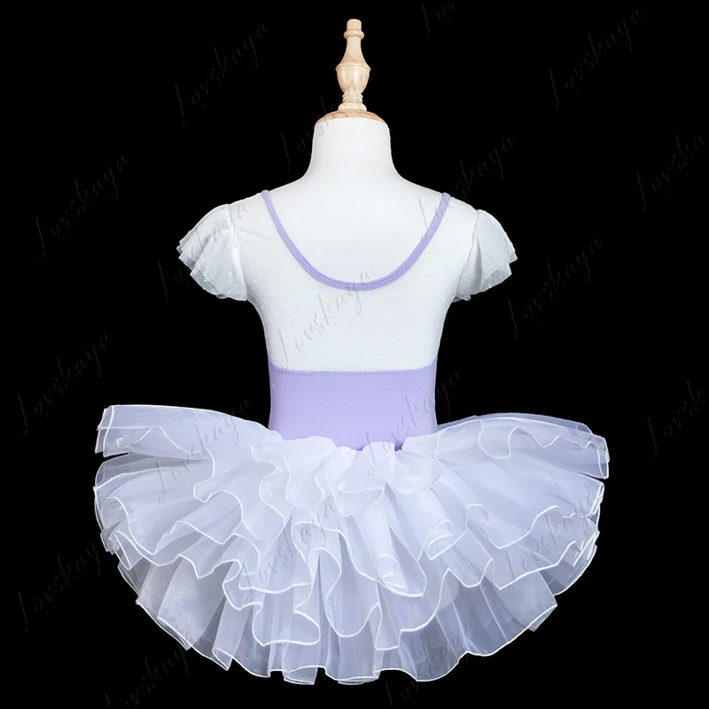 Traje de dança, traje de prática infantil para meninas, saia de balé infantil, roupas de dança infantil