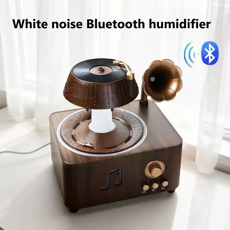 

Граммофон, капля дождя, увлажнитель воздуха, аромадиффузор, светодиодный светильник, машина для ароматерапии, Bluetooth, диффузор эфирного масла с белым шумом