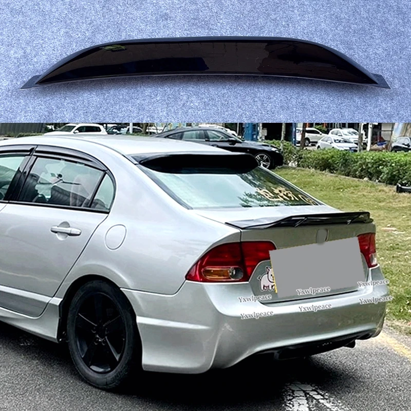 

For Honda Civic 2006 2007 2008 2009 2010 2011 Spoiler ABS Glossy Black Rear Window Roof Spoiler Body Kit Accessories