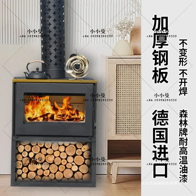 Rural B & B True Fire European Villa Decoration Household Firewood Heating Furnace